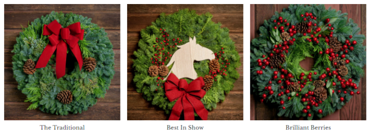 Order fresh wreaths for the holidays. A fundraiser for non-profit, Golden Retriever Rescue Resource